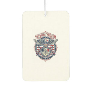 Patriotic Coastal Preppy Vector Graphic Tee Car Air Freshener