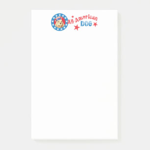 Patriotic Cocker Post-it Notes