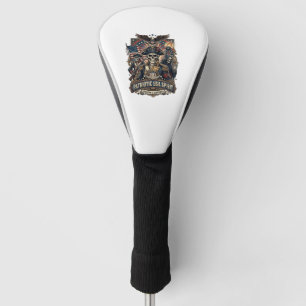 Patriotic Colonial Skull Commander Dark Patriot Sk Golf Head Cover