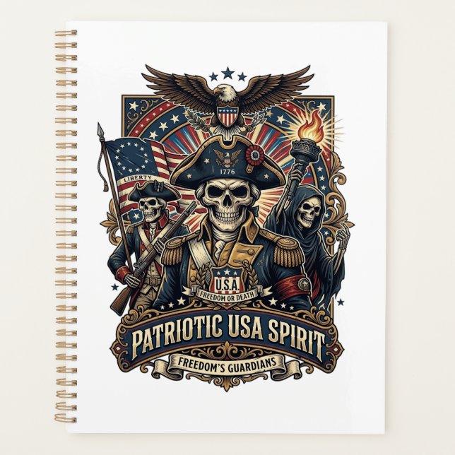 Patriotic Colonial Skull Commander Dark Patriot Sk Planner (Front)