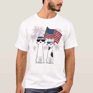 Patriotic Cool Cats T-Shirt