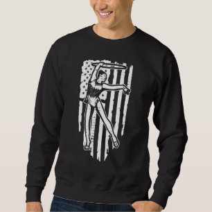 Patriotic Cool Vintage Gymnastics Gymnast Sweatshirt