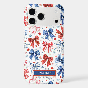 Patriotic Coquette Bows Monogrammed