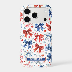 Patriotic Coquette Bows Monogrammed