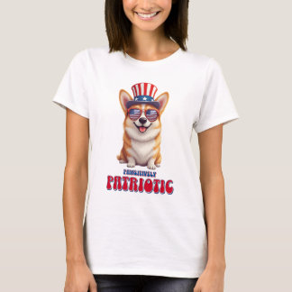 Patriotic Corgi - Pawsitively Patriotic T-Shirt