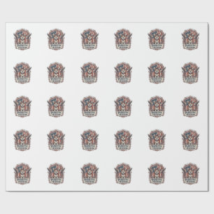 Patriotic Corgi Vector Graphic Tee_1 Wrapping Paper