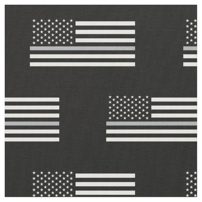 Patriotic Corrections Officer Style American Flag Fabric (Close Up)
