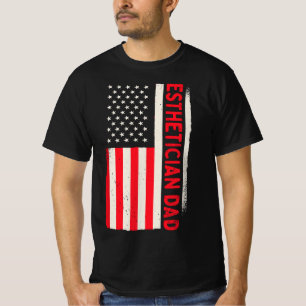 Patriotic Cosmetics Makeup Cosmetologist Esthetici T-Shirt