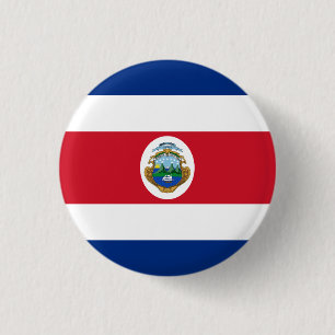 Patriotic Costa Rica Flag 3 Cm Round Badge