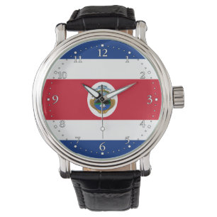 Patriotic Costa Rica Flag Watch