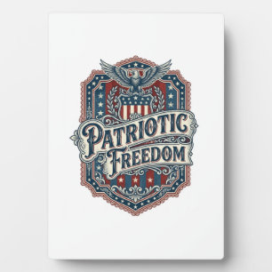 Patriotic Country Gospel Vector Graphic Tee Plaque