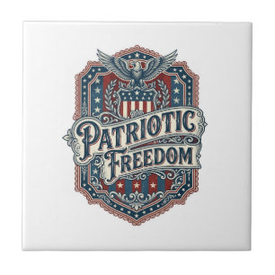 Patriotic Country Gospel Vector Graphic Tee Tile