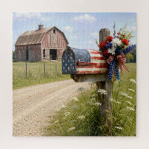 Patriotic Country Mailbox