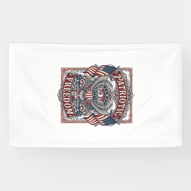 Patriotic County Parade Vector Graphic Tee_1 Banner (Horizontal)
