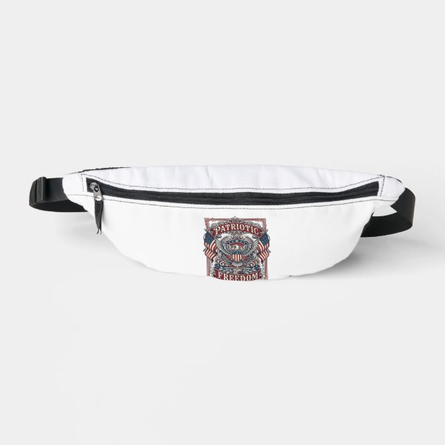 Patriotic County Parade Vector Graphic Tee_1 Bum Bags (Front)