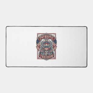 Patriotic County Parade Vector Graphic Tee_1 Desk Mat