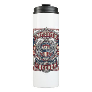 Patriotic County Parade Vector Graphic Tee_1 Thermal Tumbler