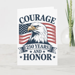 Patriotic Courage Honor Legacy USA Theme Card