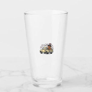 Patriotic Cow 4th of July Truck Vector Design_1 Glass