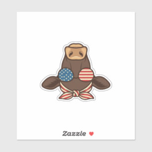 Patriotic Cow Head Sunglasses Vintage Design_1