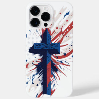 Patriotic Cross Case-Mate iPhone 14 Pro Max Case