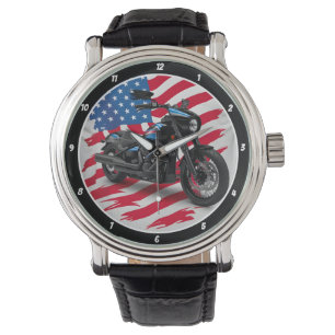 Patriotic Cruiser, American Flag Watch. Watch