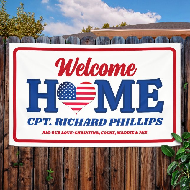 Patriotic Custom Military Welcome Home Banner (Creator Uploaded)