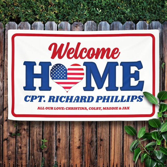 Patriotic Custom Military Welcome Home Banner (Creator Uploaded)