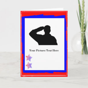 Patriotic Customisable Cutout Cards