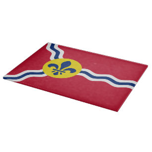 Patriotic cutting board, Flag of St. Louis. USA Board