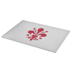 Patriotic cutting board with Flag of Florence