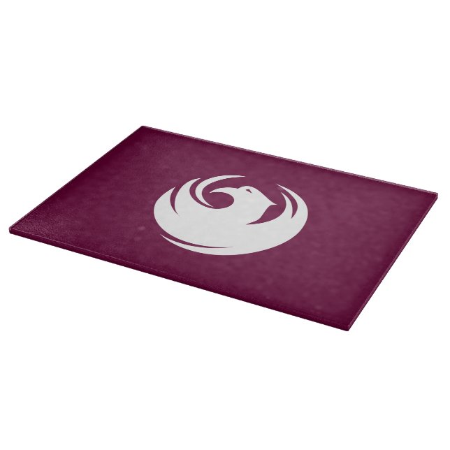 Patriotic cutting board with Flag of Phoenix City (Corner)