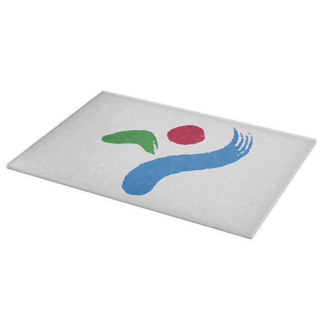 Patriotic cutting board with Flag of Seoul (Corner)