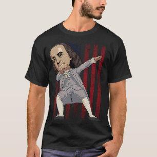 Patriotic Dabbing Benjamin Franklin Dab Dance 4th  T-Shirt