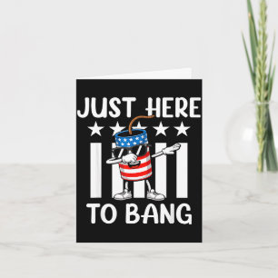 Patriotic dabbing firecracker usa for july fourth card