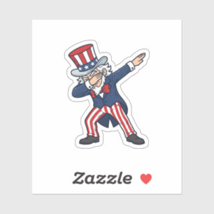 Patriotic Dabbing Gentleman Vintage Vector Design_