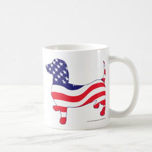 Patriotic Dachshund Coffee Mug