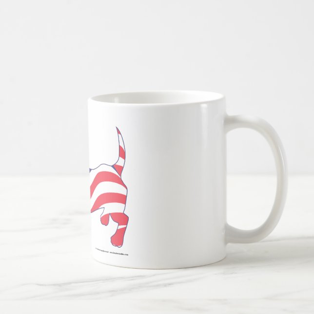 Patriotic Dachshund Coffee Mug (Right)