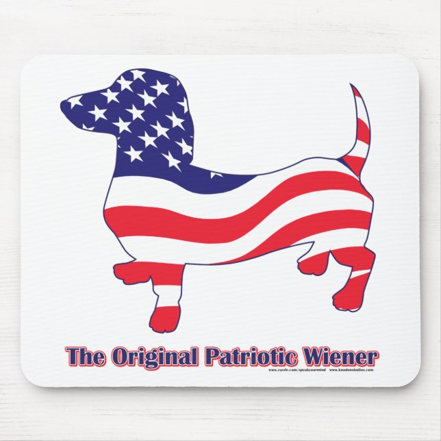 Patriotic Dachshund - Doxie Mouse Pad (Front)