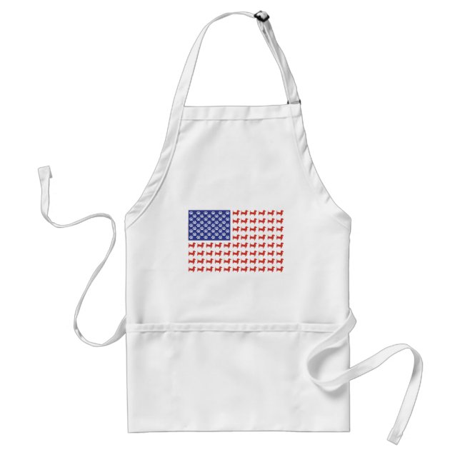Patriotic Dachshund Doxie Standard Apron (Front)