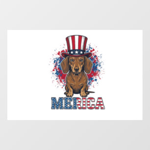 Patriotic Dachshund Merica Vintage Dog Shirt_1