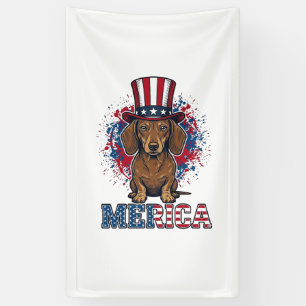 Patriotic Dachshund Merica Vintage Dog Shirt_1 Banner