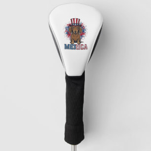 Patriotic Dachshund Merica Vintage Dog Shirt_1 Golf Head Cover
