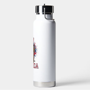 Patriotic Dachshund Merica Vintage Dog Shirt_1 Water Bottle