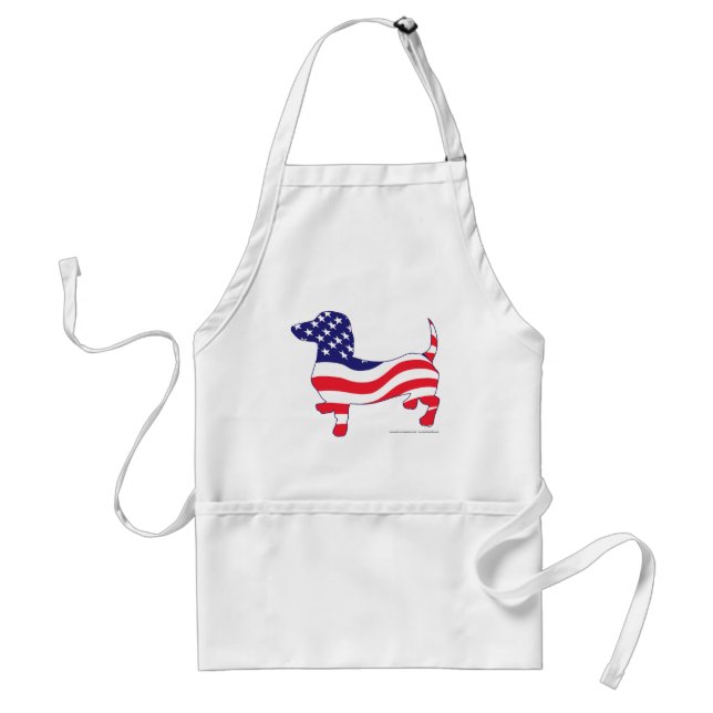 Patriotic Dachshund Standard Apron (Front)
