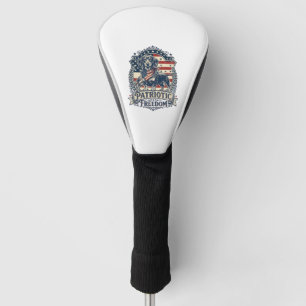 Patriotic Dachshund Vector Graphic Tee_1 Golf Head Cover