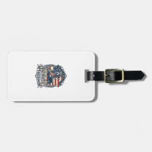 Patriotic Dachshund Vector Graphic Tee_1 Luggage Tag