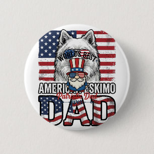 Patriotic Dad Gnome Vintage Vector Shirt Design_1 6 Cm Round Badge