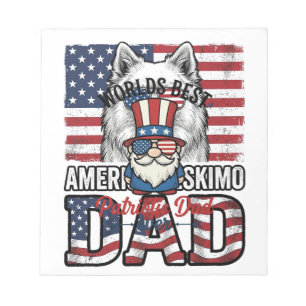 Patriotic Dad Gnome Vintage Vector Shirt Design_1 Notepad
