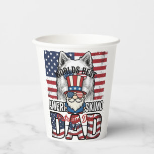 Patriotic Dad Gnome Vintage Vector Shirt Design_1 Paper Cups